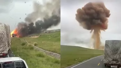 内蒙古运输车爆炸事故